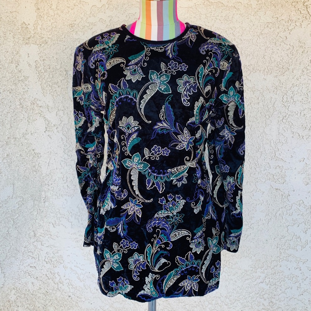 Vintage Ms Choice Velvet Dress 0203